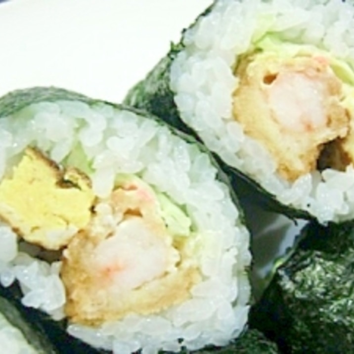 エビカツサラダ巻き風 2012節分覚書 レシピ 作り方 By Surely 楽天レシピ